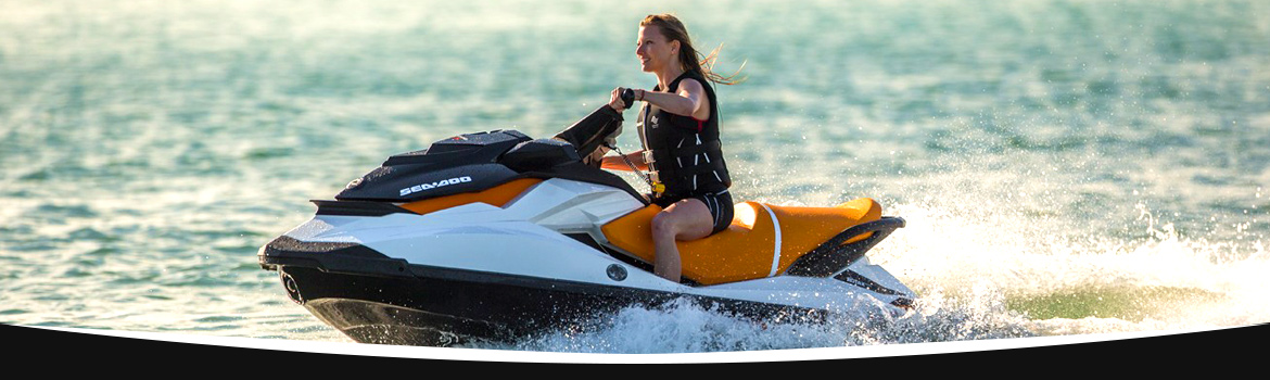 Sea-Doo GTS | Woman Having Fun In A Sea-Doo Watercraft | Parts Header