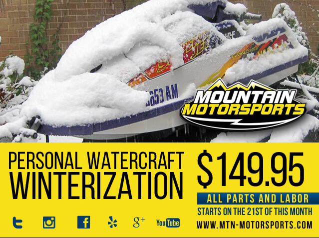 Personal Watercraft Cover Whit Snow